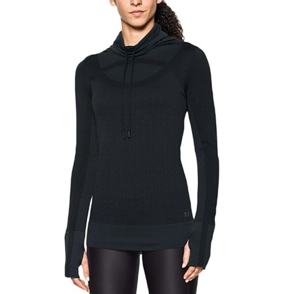 Under Armour Threadborne seamless funnel neck sweatshirt size M - Picture 1 of 9